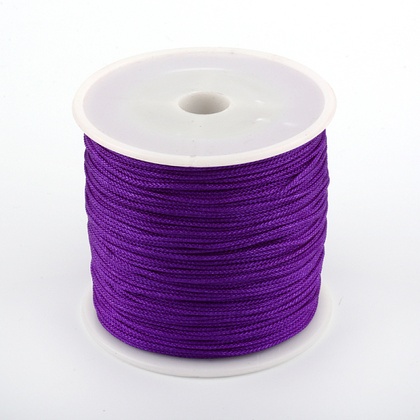 

PandaHall Nylon Thread, Dark Violet, 1mm, about 87.48 yards(80m)/roll Nylon Purple