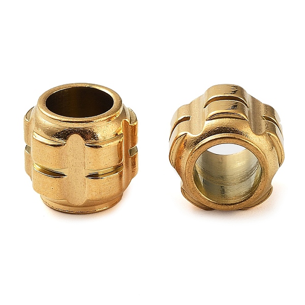

PandaHall 304 Stainless Steel Beads, Ion Plating (IP), Column, Golden, 11x10.5mm, Hole: 6mm 304 Stainless Steel Column