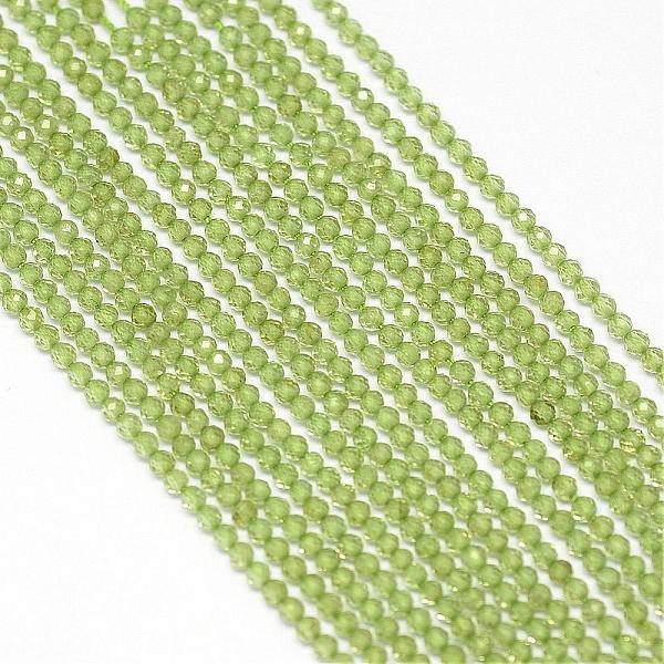 

PandaHall Natural Peridot Bead Strands, Faceted, Round, 2mm, Hole: 0.5mm, about 170~180pcs/strand, 12.9 inch~13.3 inch(330~340mm) Peridot...