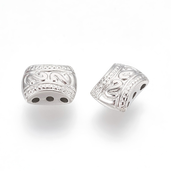 

PandaHall CCB Plastic Multi-strand Links, Rectangle, Platinum, 8x11x5mm, Hole: 1mm Plastic Rectangle