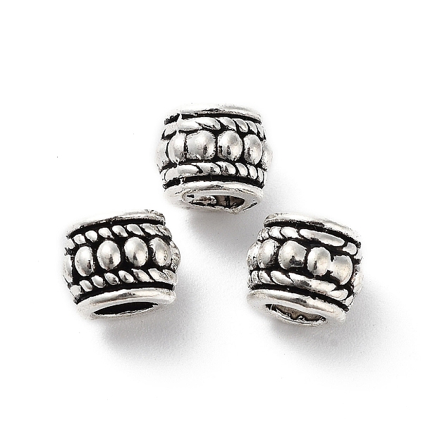 

PandaHall Tibetan Style Alloy Beads, Cadmium Free & Lead Free, Column, Antique Silver, 8x6.5mm, Hole: 4mm, about 1000pcs/1000g Alloy Column