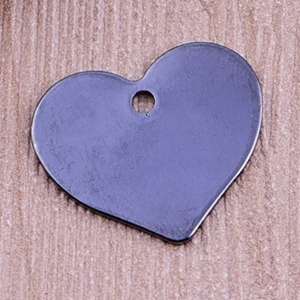 

PandaHall Brass Pendants, Heart, Gunmetal, 16.5x19.5x1mm, Hole: 2mm Brass Heart