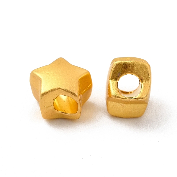 

PandaHall Alloy Beads, Star, Matte Gold Color, 9.5x10x7mm, Hole: 3.7mm Alloy Star