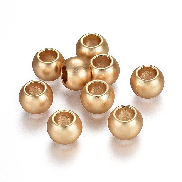 

PandaHall Alloy Beads, Lead Free & Nickel Free & Cadmium Free, Rondelle, Matte Gold Color, 11.5x8.5mm, Hole: 6mm Alloy Rondelle