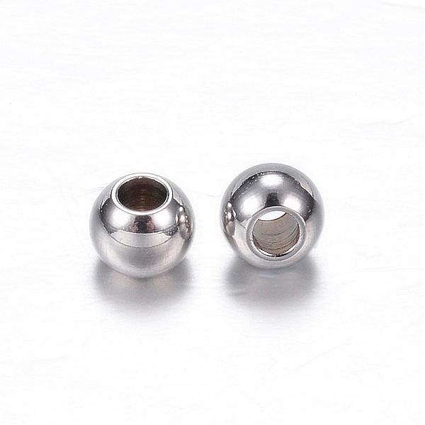 

PandaHall 201 Stainless Steel Beads, Rondelle, Stainless Steel Color, Hole: 1.5mm, 4x3mm 201 Stainless Steel Rondelle