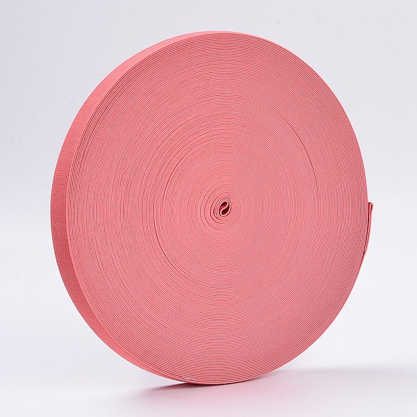 

PandaHall Colored Flat Elastic Rubber Band, Webbing Garment Sewing Accessories, Salmon, 25mm, about 43.74 yards(40m)/roll Elastic Fibre Flat..., Red