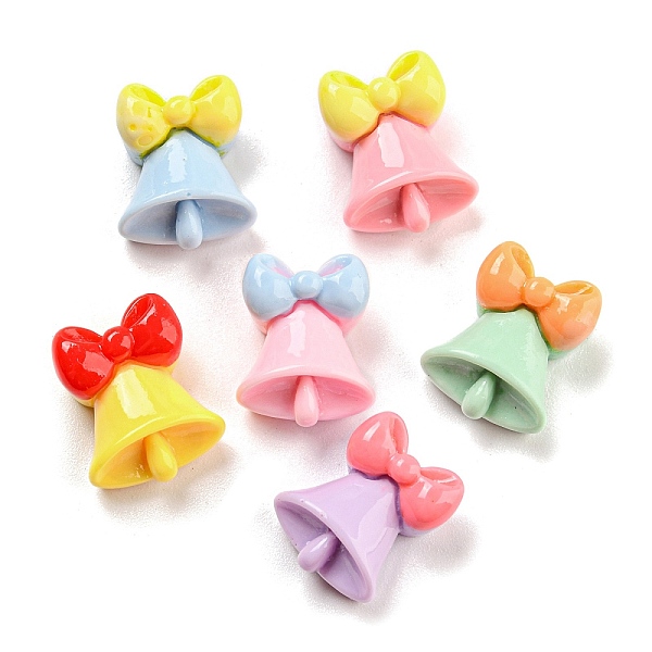 

PandaHall Opaque Resin Cabochons, Bell, Mixed Color, 13.5x10.5x6.5mm Resin Bell Multicolor