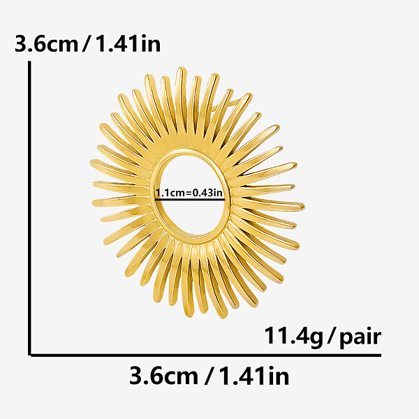 Stilvolle 304 Edelstahl Europäischen Und Amerikanischen Mode Ohrstecker