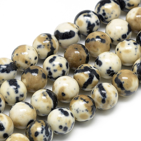 

PandaHall Synthetic Ocean White Jade Beads Strands, Dyed, Round, Tan, 6~7mm, Hole: 1mm, about 61pcs/strand, 15.8 inch Ocean White Jade Round..., Orange