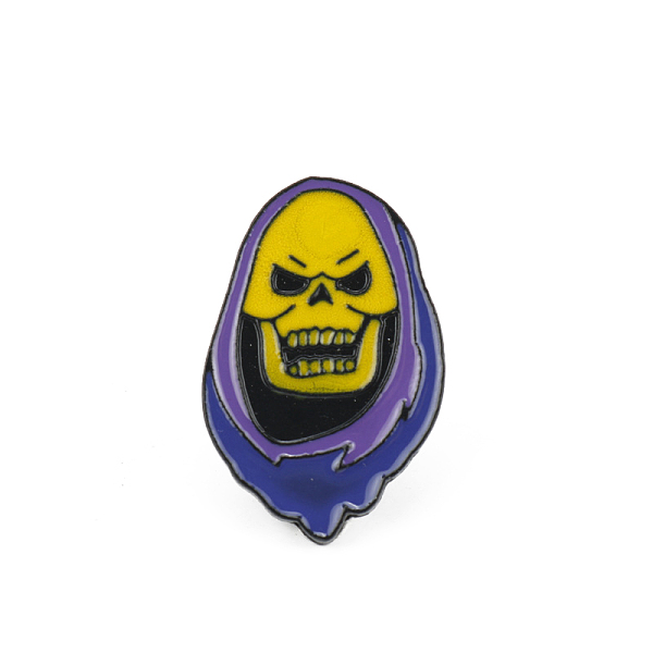 

PandaHall Halloween Themed Alloy Enamel Brooches, Skull, Indigo, 29x19mm Alloy+Enamel Purple