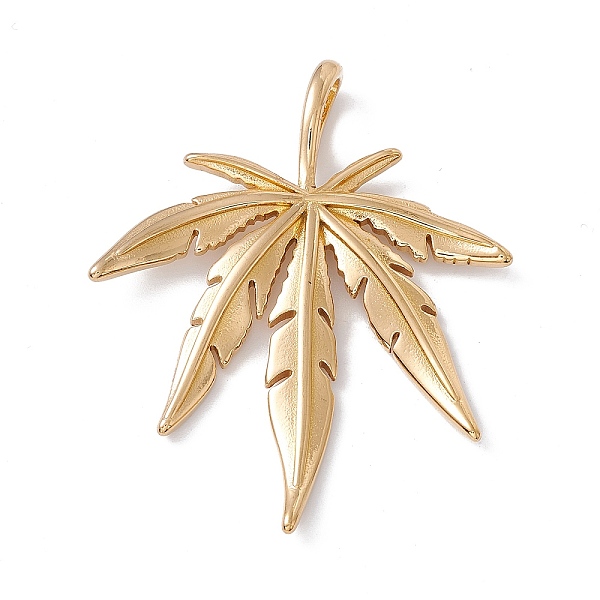 

PandaHall Vacuum Plating 304 Stainless Steel Big Pendants, Autumn Maple Leaf Charm, Golden, 52.5x44x7mm, Hole: 8.5x4mm 304 Stainless Steel...