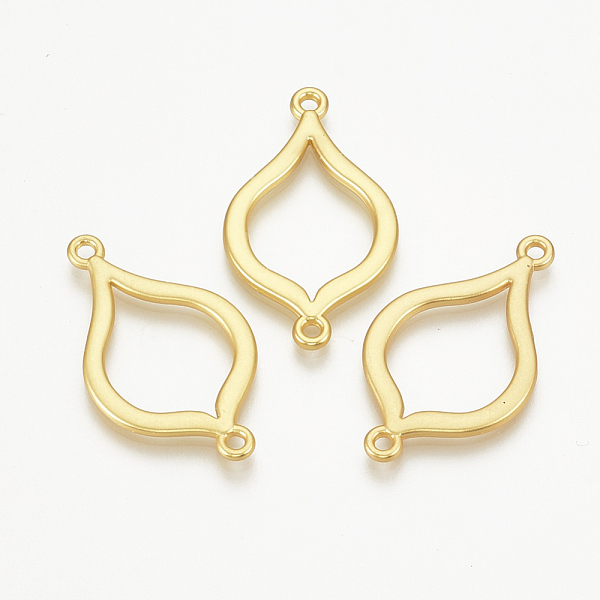 

PandaHall Alloy Links connectors, Matte Style, Cadmium Free & Nickel Free & Lead Free, Matte Gold Color, 34x19.5x2mm, Hole: 1.5mm Alloy...