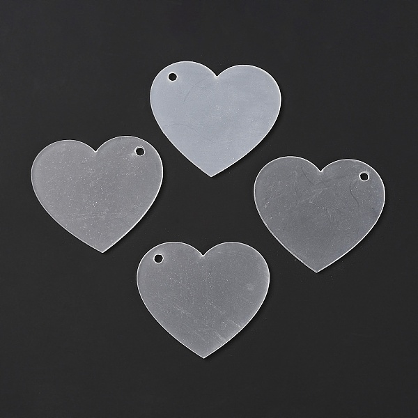 

PandaHall Transparent Acrylic Blank Pendants, Heart, Clear, 44.3x45.5x2mm, Hole: 3mm Acrylic Heart Clear