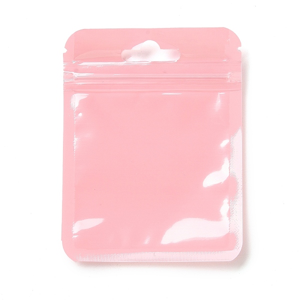 

PandaHall Rectangle Plastic Zip Lock Gift Bags, with Transparence Windows Resealable Bags, Light Coral, 10x7.5x0.15cm, Unilateral Thickness...
