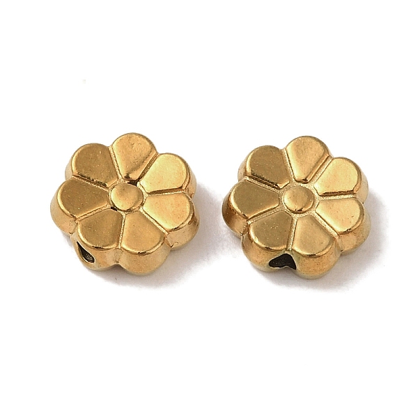 

PandaHall Ion Plating(IP) 304 Stainless Steel Beads, Flower, Golden, 8.5x3mm, Hole: 1.4mm 304 Stainless Steel Flower