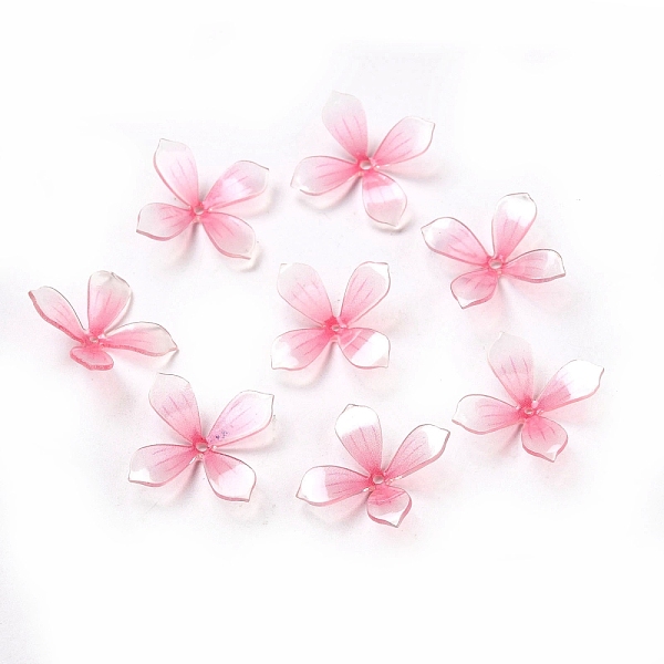 

PandaHall Acrylic Bead Caps, with Heat shrinkable piece, Flower, 16.5x16x5mm, Hole: 1.5mm Acrylic Flower