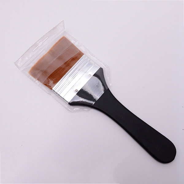 

PandaHall Painting Brush, with Wood Handle, for Painting Art Tools, Black, 213x65.5x7.5mm Wood Black