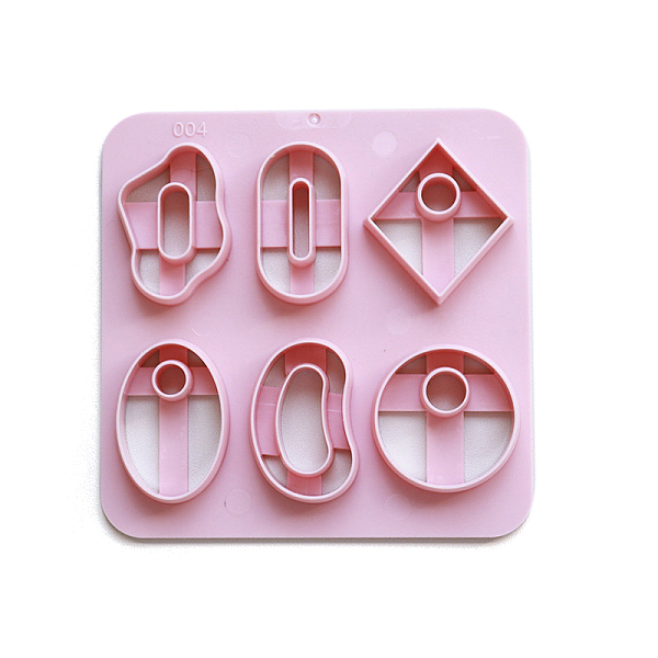 

PandaHall ABS Plastic Plasticine Tools, Clay Dough Cutters, Moulds, Modelling Tools, Modeling Clay Toys for Children, Oval/Round, Rhombus..., Pink