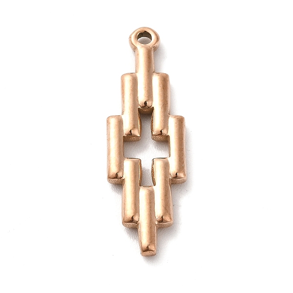 

PandaHall Ion Plating(IP) 304 Stainless Steel Pendant, Cross, Rose Gold, 28x9x2mm, Hole: 1.4mm 304 Stainless Steel Cross