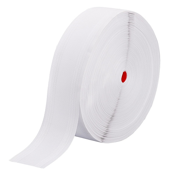 

PandaHall Polyester Curtain Tape Ribbon, for Curtain Decoration, Flat, White, 3-1/8~3-1/4 inch(80~82mm) Polyester White