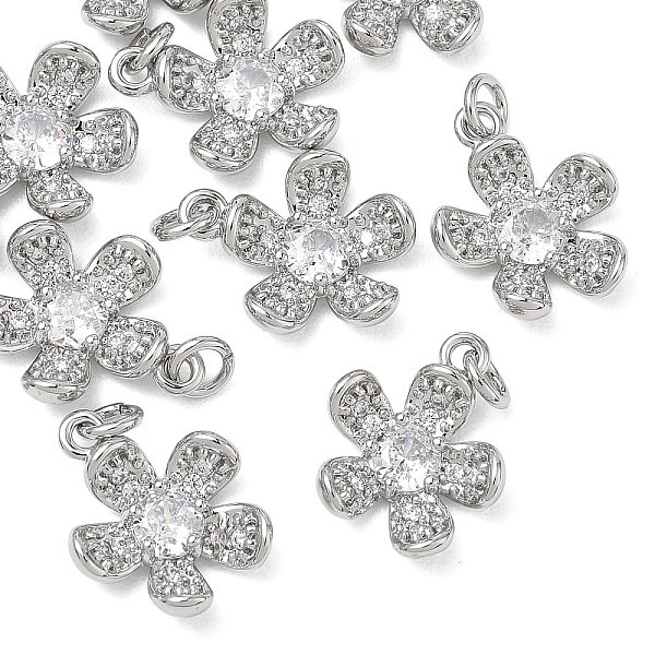 Colgantes de latón con circonitas cúbicas transparentes de Shegrace