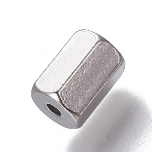 

PandaHall 201 Stainless Steel Beads, Hexagon, Stainless Steel Color, 8x5.5mm, Hole: 1.5mm 201 Stainless Steel Hexagon