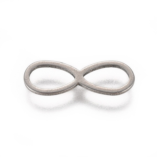 

PandaHall Stainless Steel Links, Infinity, Stainless Steel Color, 15.6x5.5x0.85mm, Hole: 6.5x3.4mm Stainless Steel Infinity