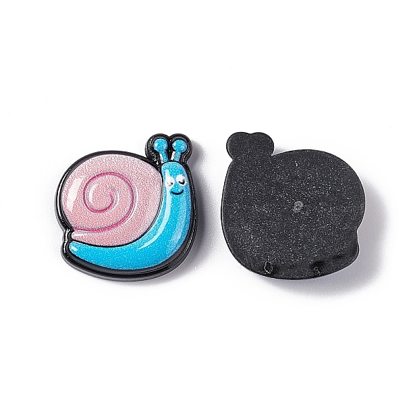 

PandaHall Opaque Resin Cabochons, Snail, Pink, 19x19.5x5mm Resin Snail Pink