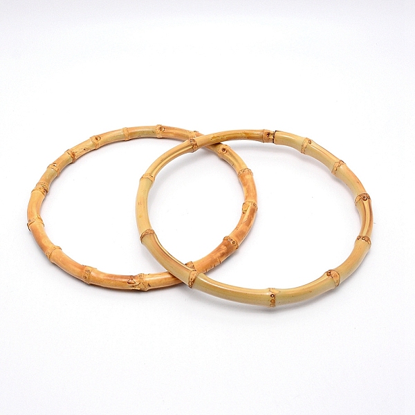 

PandaHall Bamboo Bag Handle, Bag Replacement Accessories, Flat Round, BurlyWood, 20.5x1.4cm, Inner Diameter: 18.2cm Bamboo Orange