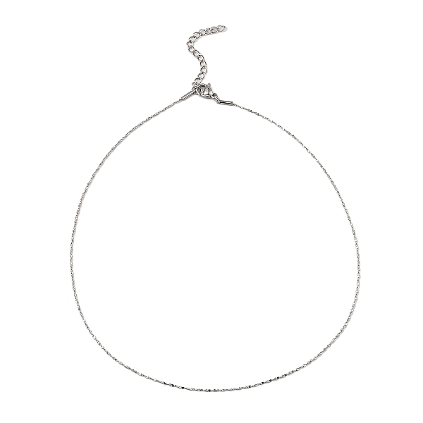 

PandaHall 10Pcs 304 Stainless Steel Serpentine Chain Necklaces Set, Thin Chain Necklaces, Stainless Steel Color, 15.43 inch(39.2cm) 304...