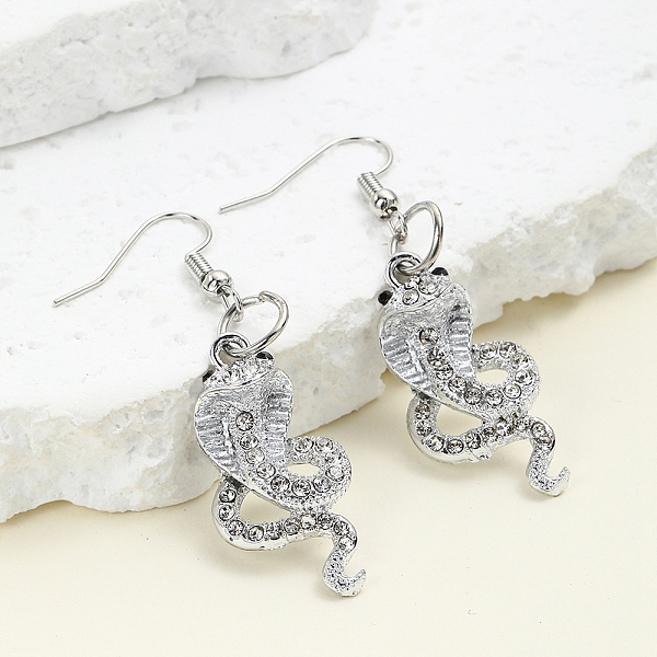 Snake Alloy Dangle Earrings