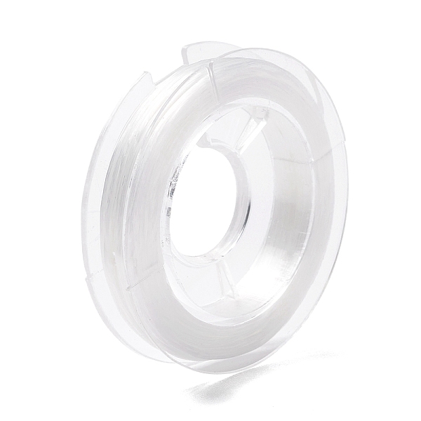 

PandaHall Strong Stretchy Beading Elastic Thread, Flat Elastic Crystal String, White, 0.8mm, about 10.93 yards(10m)/roll Spandex Flat White