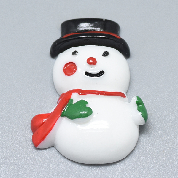 

PandaHall Resin Cabochons, Christmas Snowman, White, 30.5x22x7.5mm Resin Human White
