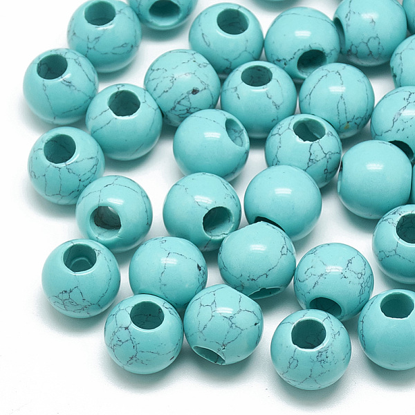 Perles Turquoise Synthétiques Teintes