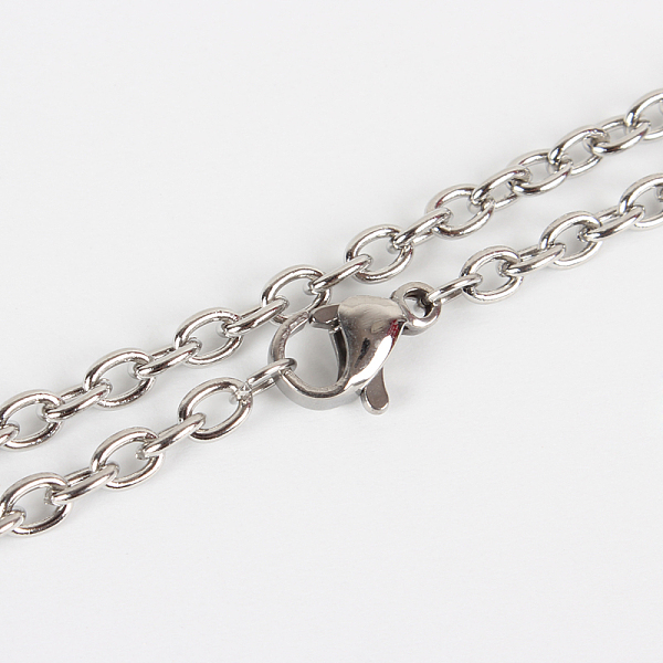 

PandaHall 304 Stainless Steel Cable Chain Necklace Making, with Lobster Claw Clasps, Stainless Steel Color, 23.6 inch(59.9cm) 304 Stainless...
