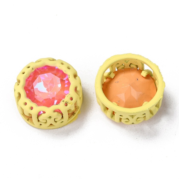 

PandaHall Sew on Rhinestone, Mocha Fluorescent Style, Glass Rhinestone, with Brass Findings, Garments Accessories, Flat Round, Mixed Color..., Yellow