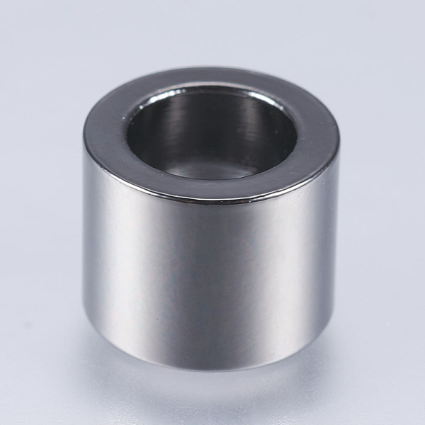 

PandaHall 304 Stainless Steel Beads, Large Hole Beads, Column, Gunmetal, 10x8mm, Hole: 6.5mm 304 Stainless Steel Column
