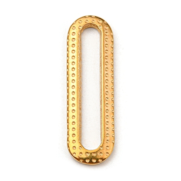 

PandaHall 304 Stainless Steel Linking Rings, Hammered, Oval, Golden, 25x7.5x2mm, Inner Diameter: 21x3mm 304 Stainless Steel Oval