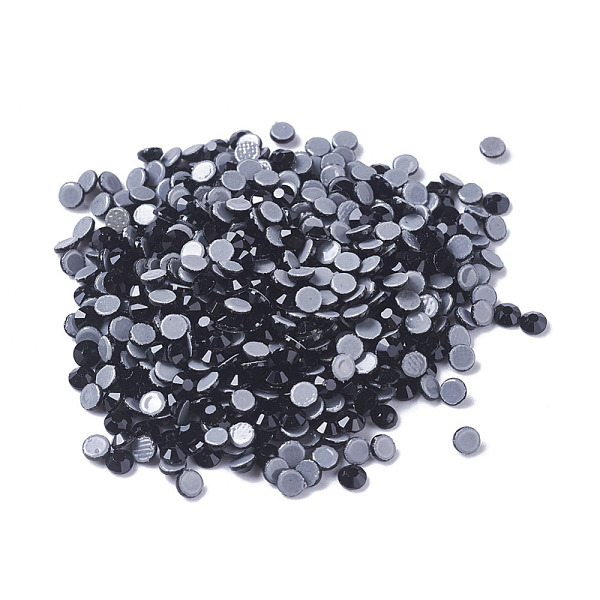 

PandaHall Glass Hotfix Rhinestone, Grade AA, Flat Back & Faceted, Half Round, Jet, SS30, 6.3~6.5mm, about 288pcs/bag Glass Rhinestone Half..., Black
