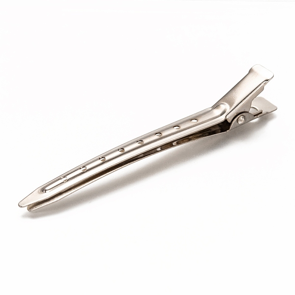 

PandaHall Iron Alligator Hair Clip Findings, DIY Hair Accessories Making, Platinum, 88x11x13.5mm, Hole: 3mm and 2mm Iron