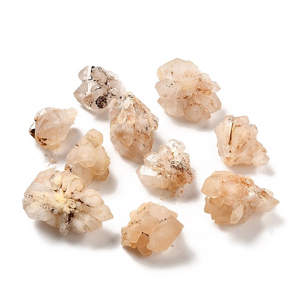 

PandaHall Natural Quartz Crystal Home Display Decorations, Flower, 48~62x43~48x30~40mm Quartz Crystal Flower