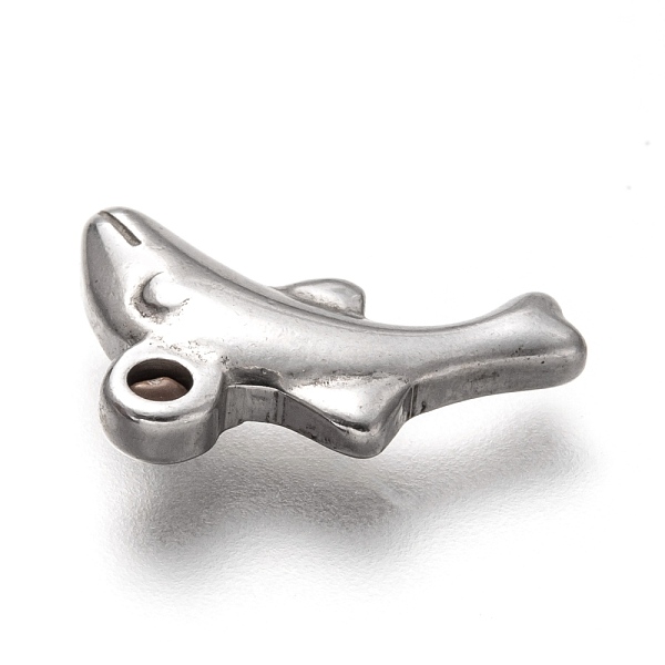

PandaHall 304 Stainless Steel Pendants, Dolphin, Stainless Steel Color, 11x17x3.5mm, Hole: 1.5mm 304 Stainless Steel Dolphin