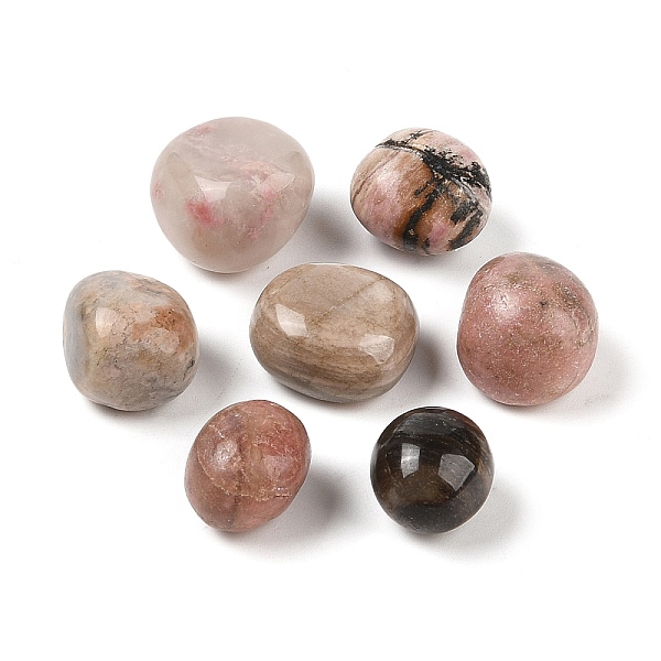 

PandaHall Natural Rhodonite Beads, Nuggets, No Hole/Undrilled, Tumbled Stone, 16~24x14~18x6~12mm Rhodonite Nuggets