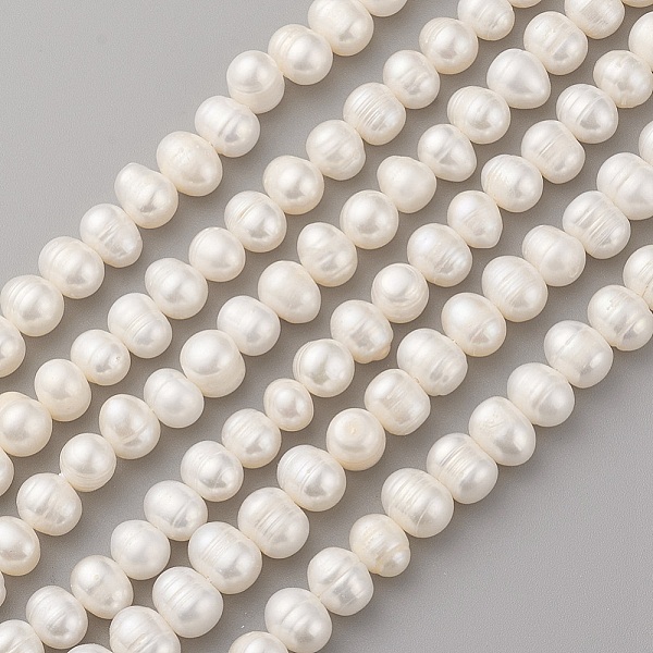 

PandaHall Natural Cultured Freshwater Pearl Beads Strands, Potato, Seashell Color, 7~9x7~8mm, Hole: 0.5mm, about 49~50pcs/strand, 13.7~14.3...