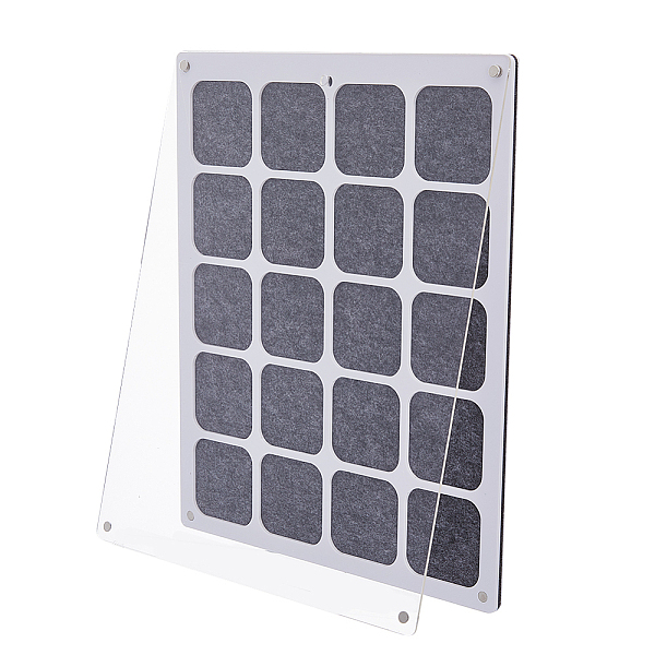Transparent Acrylic Felt Commemorative Coin Display Box