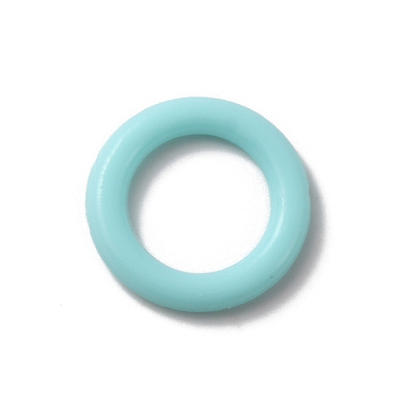 

PandaHall Plastic Knitting Stitch Marker Rings, Round Ring, Pale Turquoise, 1.15x0.1cm, 100pcs/bag Plastic