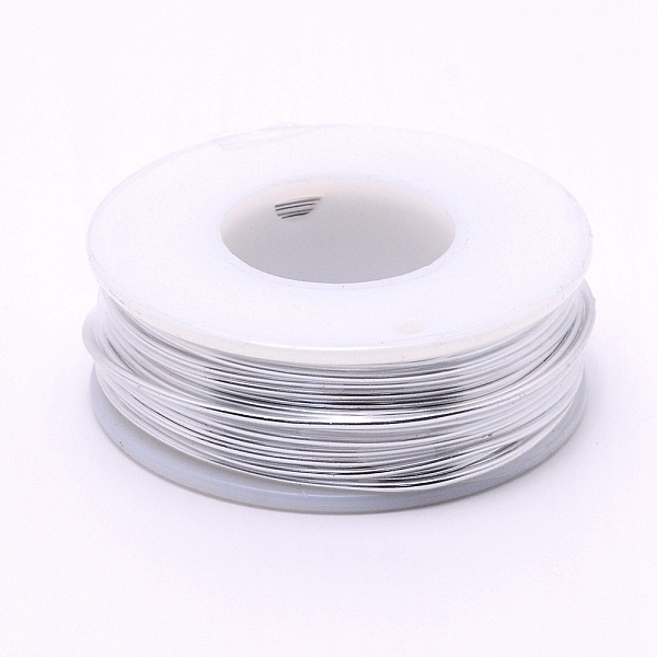 

PandaHall Round Aluminum Wire, with Spool, Silver, 1.2mm, 16m/roll Aluminum Round Silver