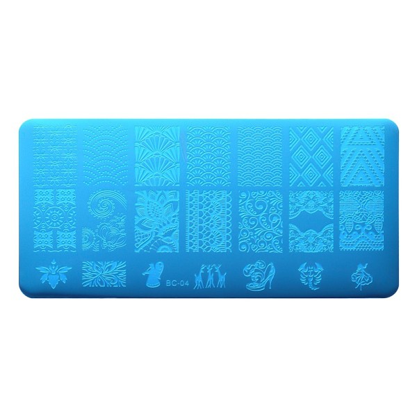 

PandaHall Lace Flower Stainless Steel Nail Art Stamping Plates, Nail Image Templates, Template Tool, Rectangle, Stainless Steel Color...