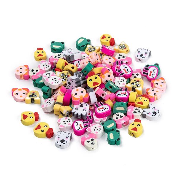 

PandaHall Mixed Shape Animal Handmade Polymer Clay Beads, Mixed Color, 10~12x7.5~12x3~5mm, Hole: 1.5mm Polymer Clay Other Animal Multicolor