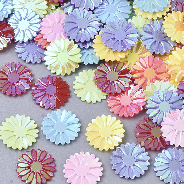 

PandaHall Ornament Accessories, PVC Plastic Paillette/Sequins Beads, AB Color, Flower, Mixed Color, 9x0.5mm, about 20000pcs/500g PVC Flower..., Multicolor